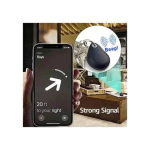 AirTag Soporte de cuero con llavero paquete de 2 fundas_5