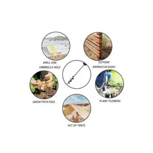 SORANGEUN Broca para taladro de jardín 16 x 165_5