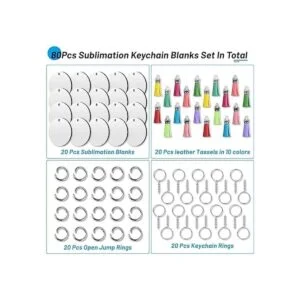 Llaveros en blanco de sublimación 80 unidades etiquetas_4