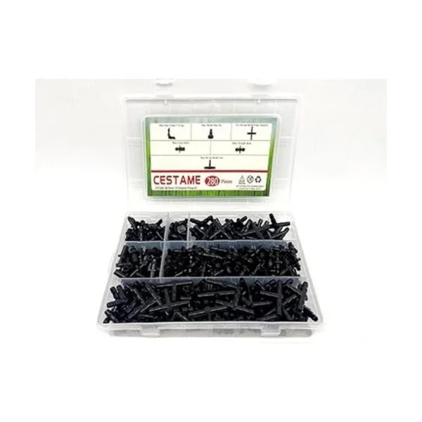 Kit de accesorios de riego de 280 piezas conectores de_2