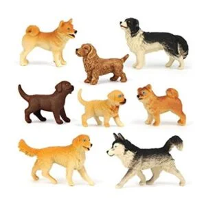 Mini Tudou Juego de figuras de perro 8 piezas de juguetes_1