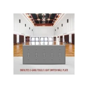ENERLITES Five Gang Placa de pared para interruptor de_4