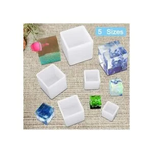 Moldeos cuadrados de resina de silicona FineGood de resina_4