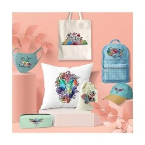 Tintnut TieDyeHtv Rainbow Iron On Vinyl8 hojas de vinilo_4