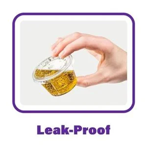 200 juegos 1 onza. Tazas con tapas recipientes de_5