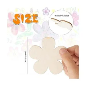 50 piezas de 3 pulgadas sin terminar recortes de flores de_2