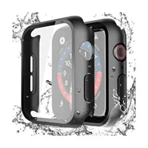 Misxi Paquete de 2 fundas rígidas impermeables negras con_1