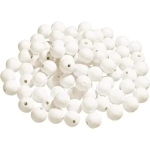 100 piezas de bolas de papel hechas girar naturales_1