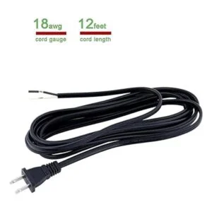 Cable de alimentación de repuesto de 2 clavijas 12 pies_2