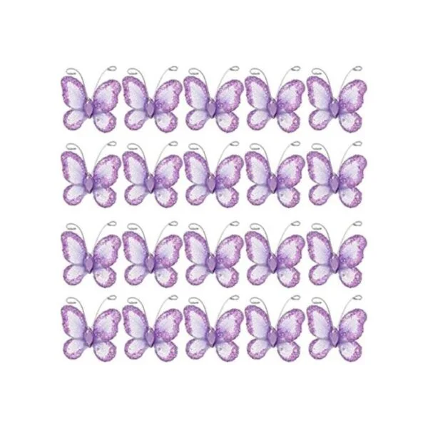 Beaupretty 50 mariposas manualidades malla transparente_1