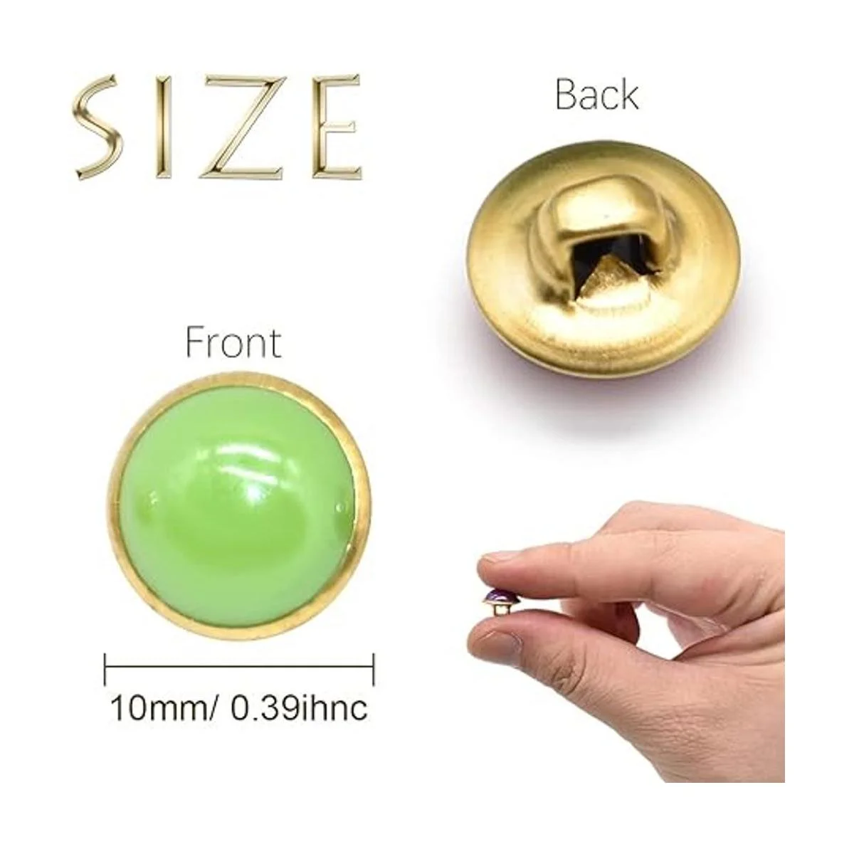 120 botones de perlas de 0.394 in media cúpula de resina_2