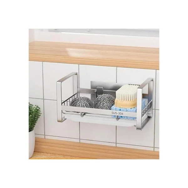 JiangWaveT Soporte de esponja soporte de jabón de acero_3
