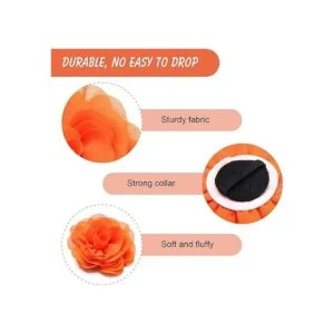 AngleKai 20 flores para perros 2 en 1 lazos para_3