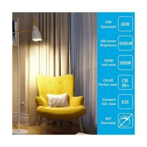 YukiHalu Bombillas LED A15 equivalente a 60 W base E26_3