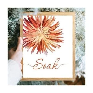 Flowers Relax Decoración de pared de baño decoración de_5