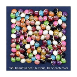 120 botones de perlas de 0.394 in media cúpula de resina_4