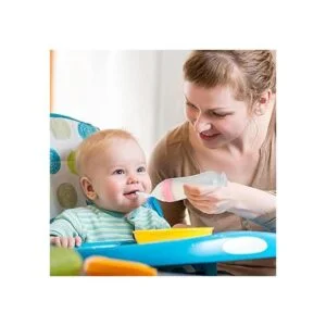 Nuanchu Baby Food Feeder Silicone Squeeze Feeding Spoon_4