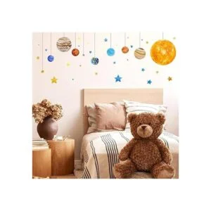 Pegatinas de pared con sistema solar extraíbles diseño de_4