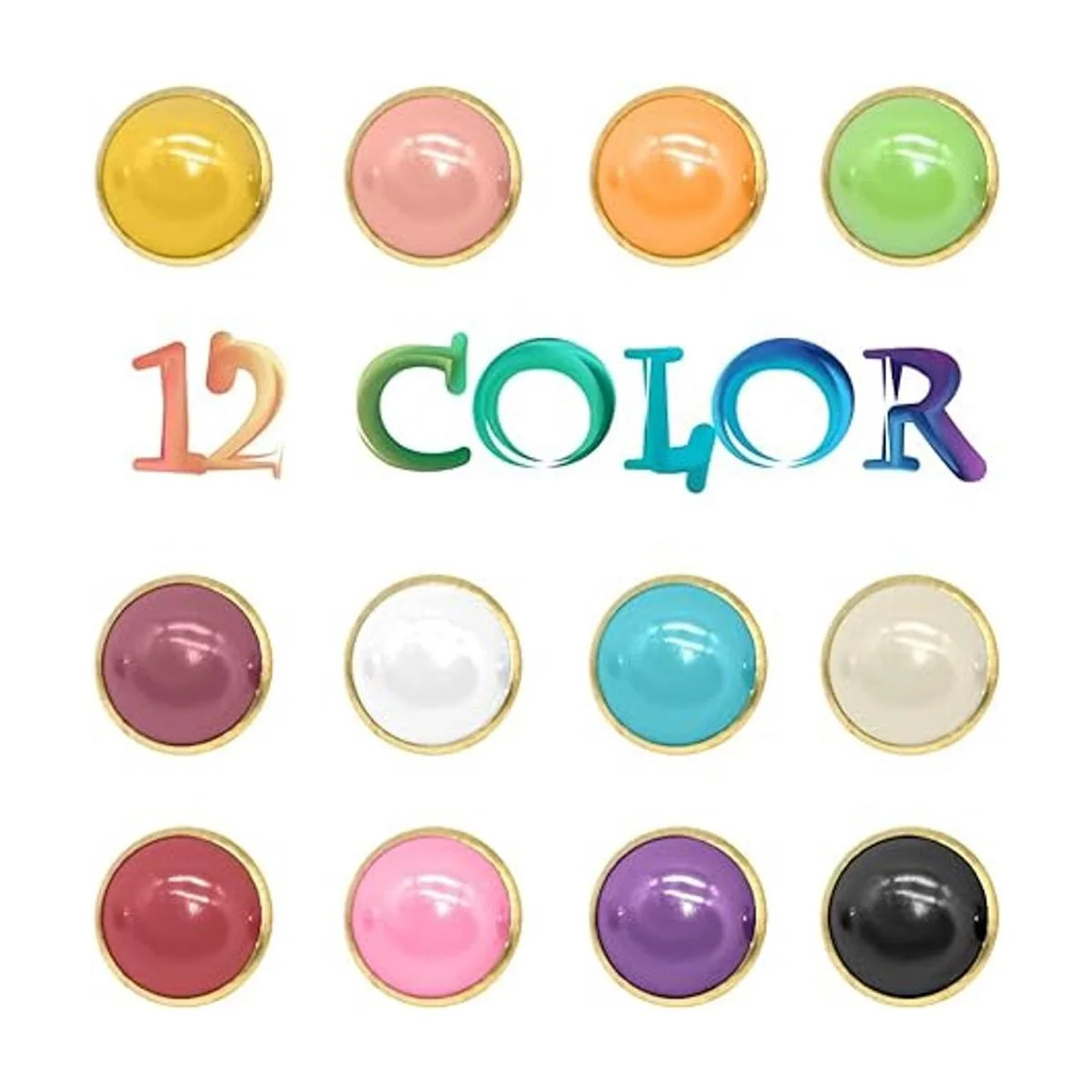 120 botones de perlas de 0.394 in media cúpula de resina_3