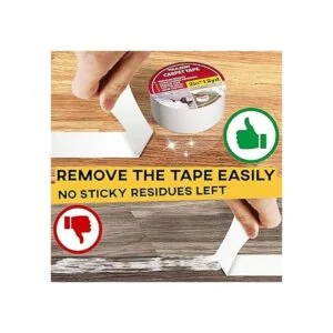 Trazon Cinta adhesiva de doble cara para alfombras suelo_4