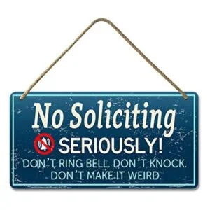 Letrero sin solicitudes para casa divertidos letreros_1