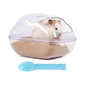 BUCATSTATE Contenedor grande de baño de arena para hámster_3