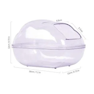 BUCATSTATE Contenedor grande de baño de arena para hámster_5