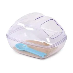 BUCATSTATE Contenedor grande de baño de arena para hámster_2