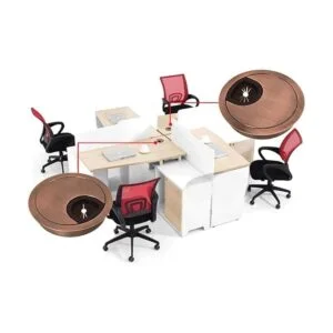 Mesee Juego de 4 ojales para escritorio 1.969 in de_6