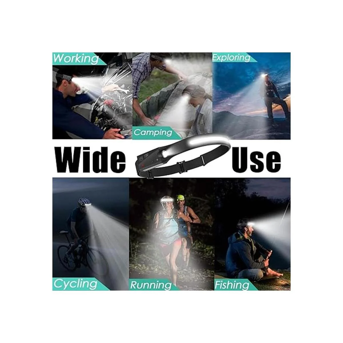 CATO Linterna ligera para faros delanteros recargable_7