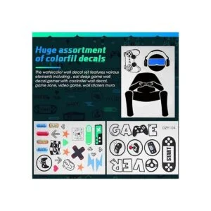 56 calcomanías de pared para jugadores juego de_4