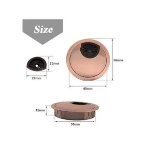 Mesee Juego de 4 ojales para escritorio 1.969 in de_3