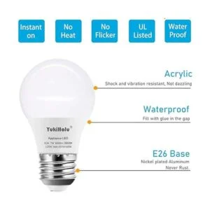 YukiHalu Bombillas LED A15 equivalente a 60 W base E26_4