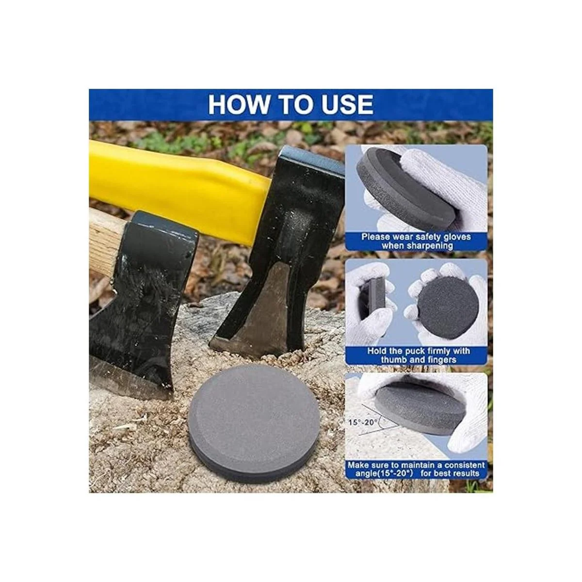 Afilador de hacha para afilar de grano dual afilador_5