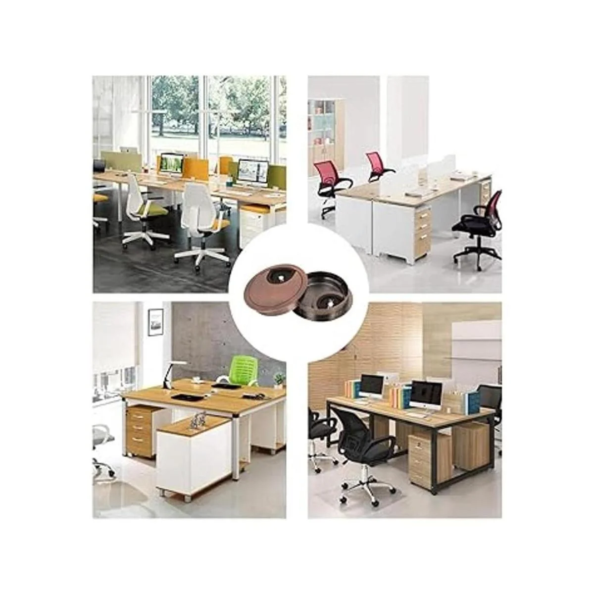 Mesee Juego de 4 ojales para escritorio 1.969 in de_7