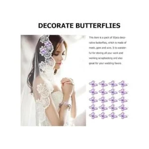 Beaupretty 50 mariposas manualidades malla transparente_6