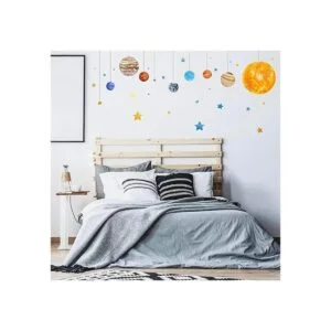 Pegatinas de pared con sistema solar extraíbles diseño de_2