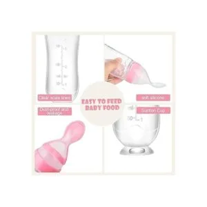 Nuanchu Baby Food Feeder Silicone Squeeze Feeding Spoon_3
