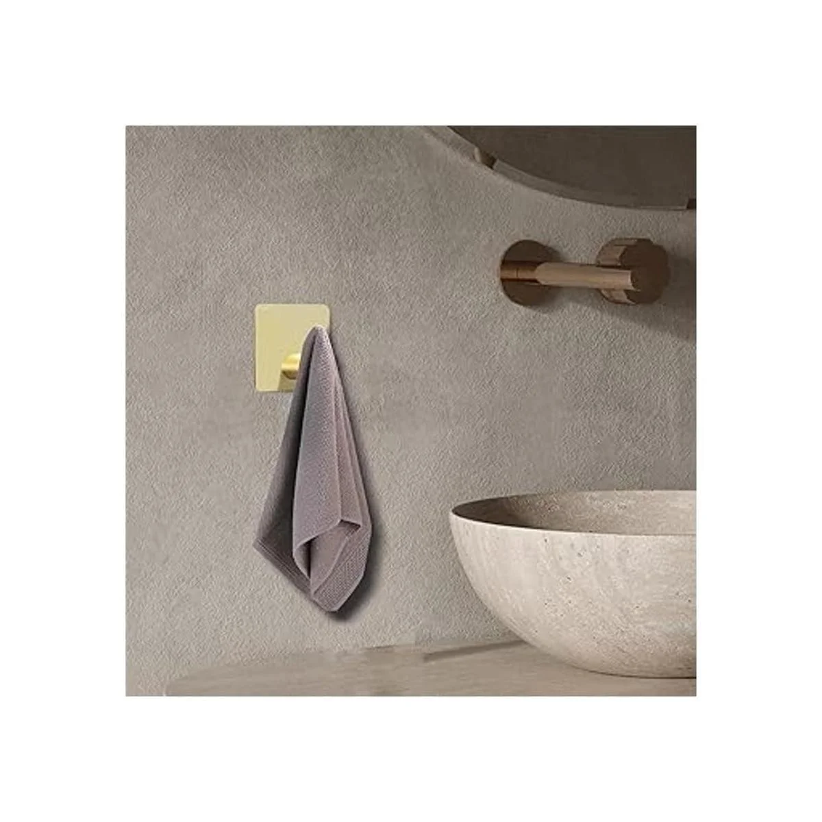 BIOMOTY Ganchos adhesivos dorados paquete de 4 ganchos de_6