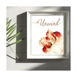 Flowers Relax Decoración de pared de baño decoración de_2