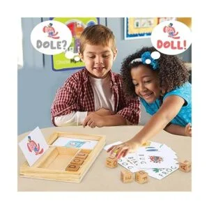 TOY Life Juegos de ortografía de bloques de letras de_5