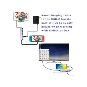 Adaptador USB C Hub Multiport QCEs MacBook Pro Adaptador_6