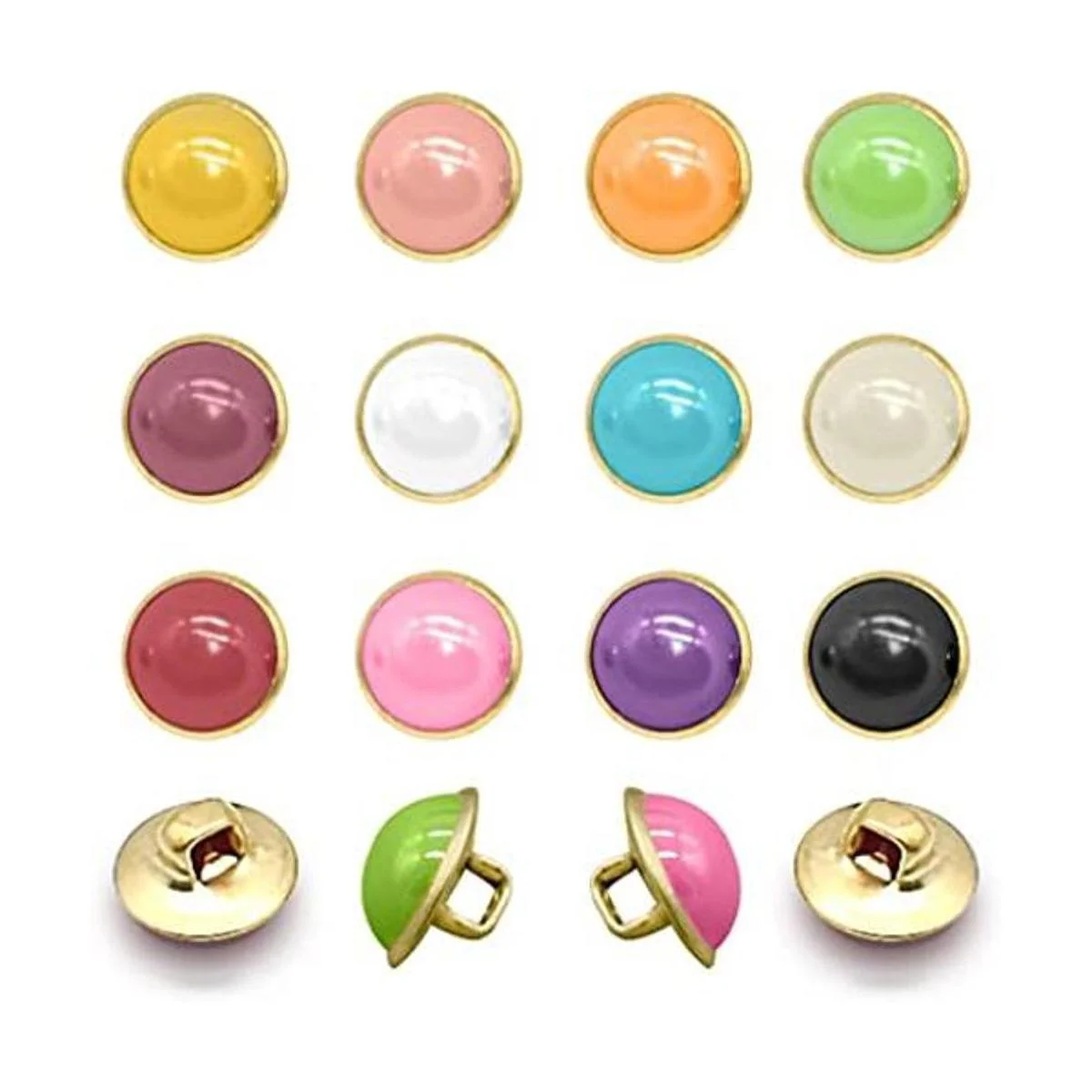 120 botones de perlas de 0.394 in media cúpula de resina_1