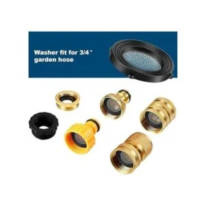 Joywayus Arandelas de goma con pantalla de filtro de malla_3