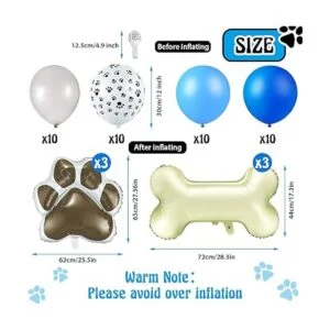 46 globos de decoración con temática de perro incluyen 3_2