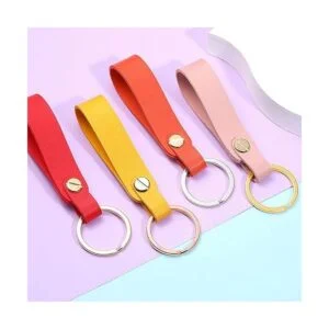 60 anillos planos de metal llavero anillo redondo plano_6