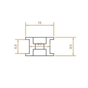 GT2 Polea de correa dentada rodillo liso de 0.394 in_5