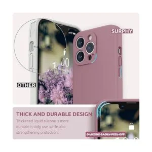 SURPHY funda de silicona compatible con iPhone 13 Pro 6.1_3