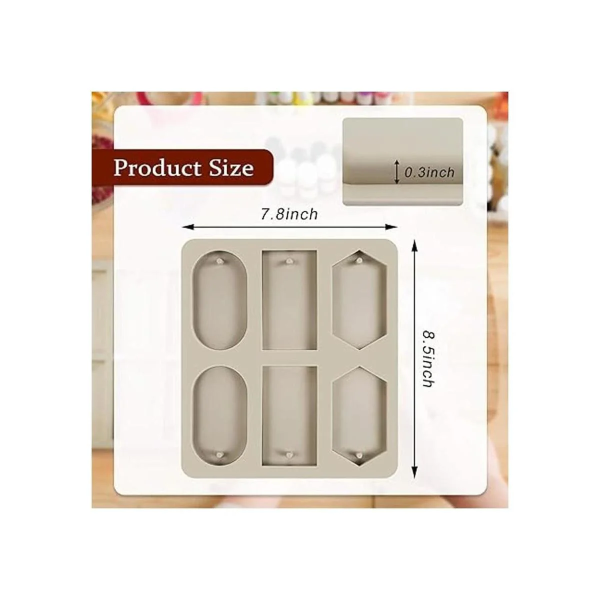 2 moldes de cera de silicona rectángulo cera resina moldes_2