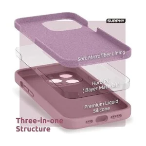 SURPHY funda de silicona compatible con iPhone 13 Pro 6.1_5